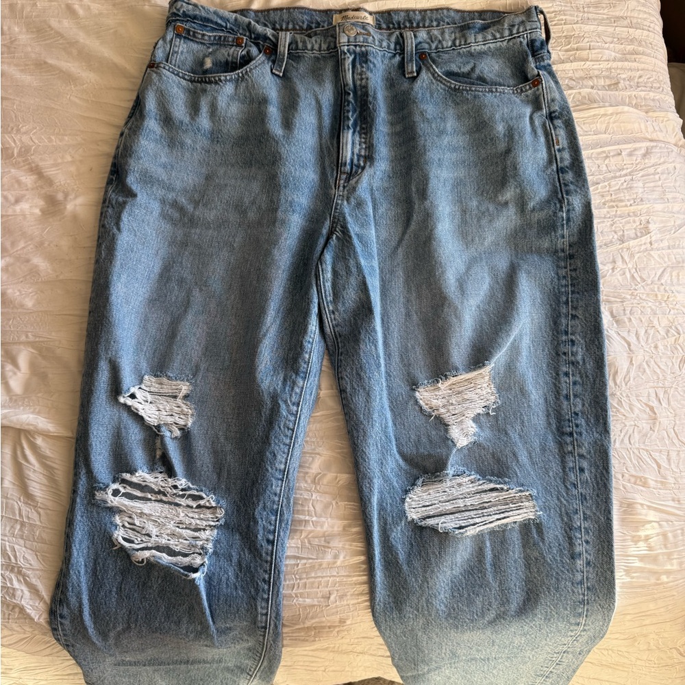 Women’s Madewell Blue Distressed Jeans